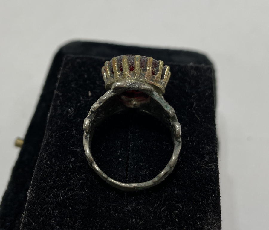 ÜZERİ AY YILDIZLI ÖZEL YAPIM GÜMÜŞ YÜZÜK