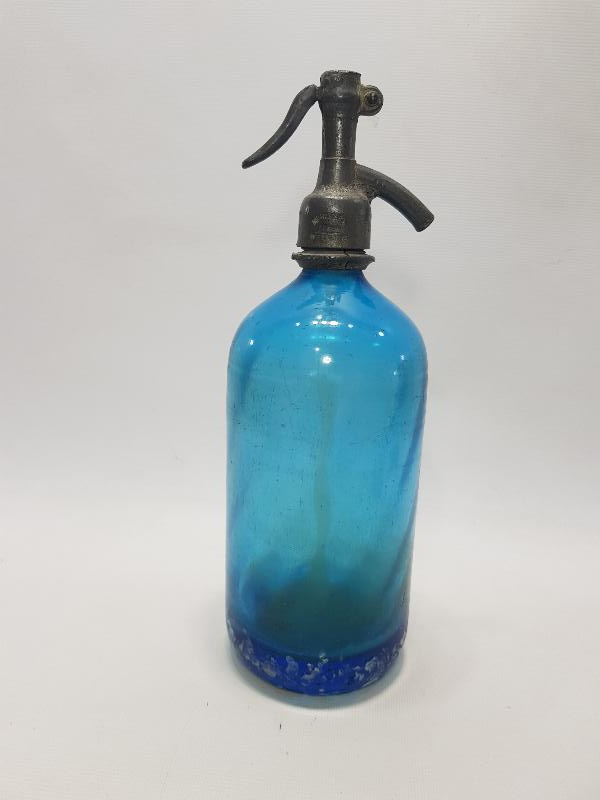 RUSÇA YAZILI ANTİKA KRİSTAL SODA SİFONU 