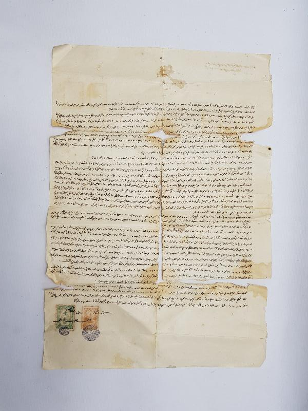 OSMANLI DÖNEMİ EL YAZMA HÜCCET - MAHKEME KARARI 