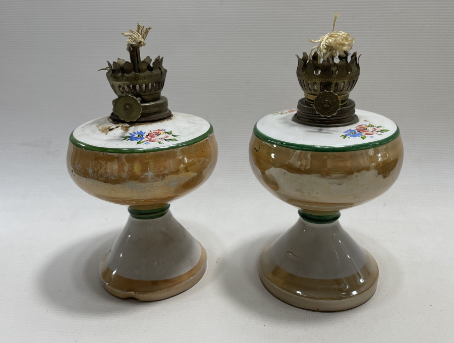 ANTİKA ÇİFT GAZ LAMBASI