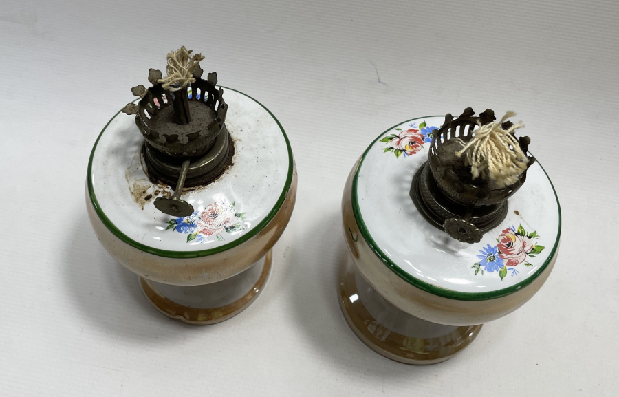 ANTİKA ÇİFT GAZ LAMBASI