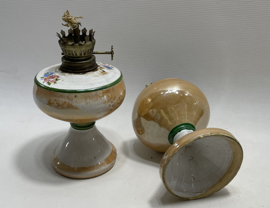 ANTİKA ÇİFT GAZ LAMBASI