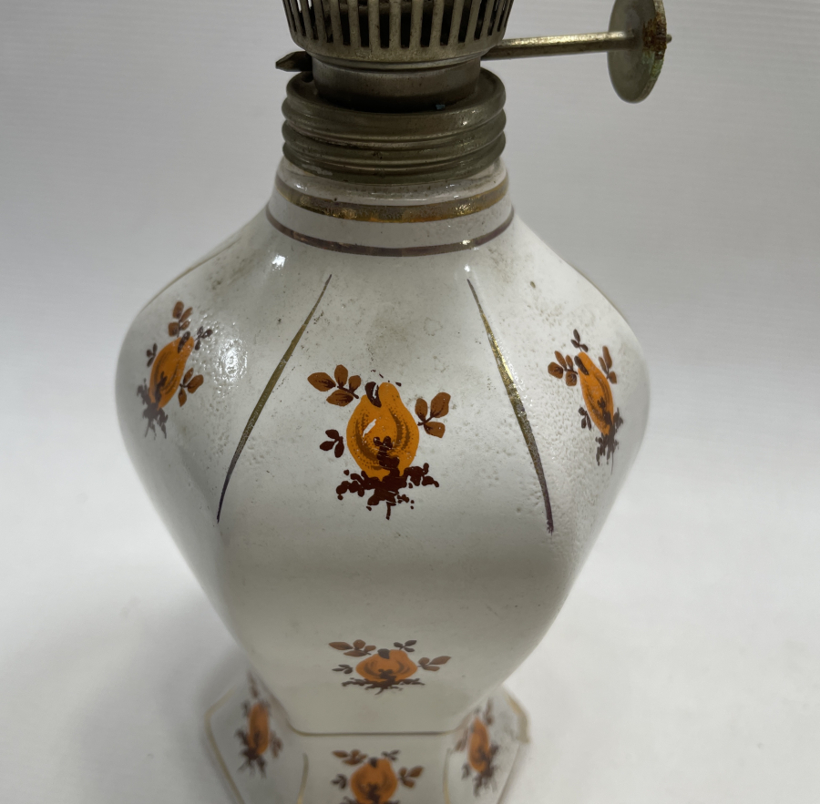 ANTİKA PORSELEN GAZ LAMBASI
