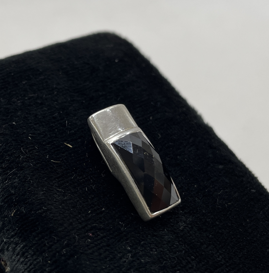 FASETA KESİM ÖZEL YAPIM GÜMÜŞ KOLYE UCU