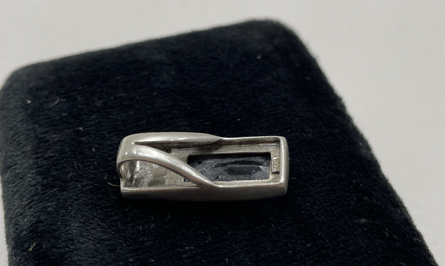 FASETA KESİM ÖZEL YAPIM GÜMÜŞ KOLYE UCU