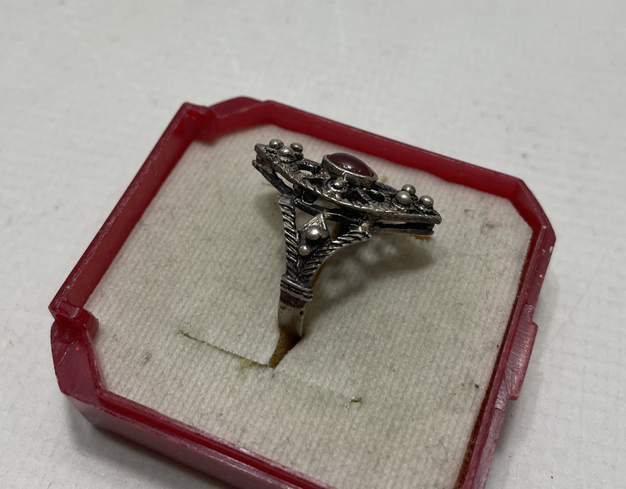 OSMANLI DÖNEMİ GÜVERSE İŞÇİLİKLİ GÜMÜŞ YÜZÜK