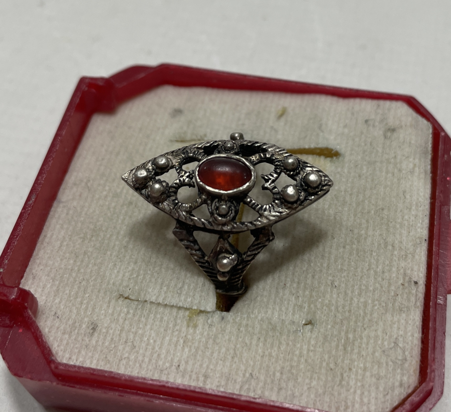 OSMANLI DÖNEMİ GÜVERSE İŞÇİLİKLİ GÜMÜŞ YÜZÜK