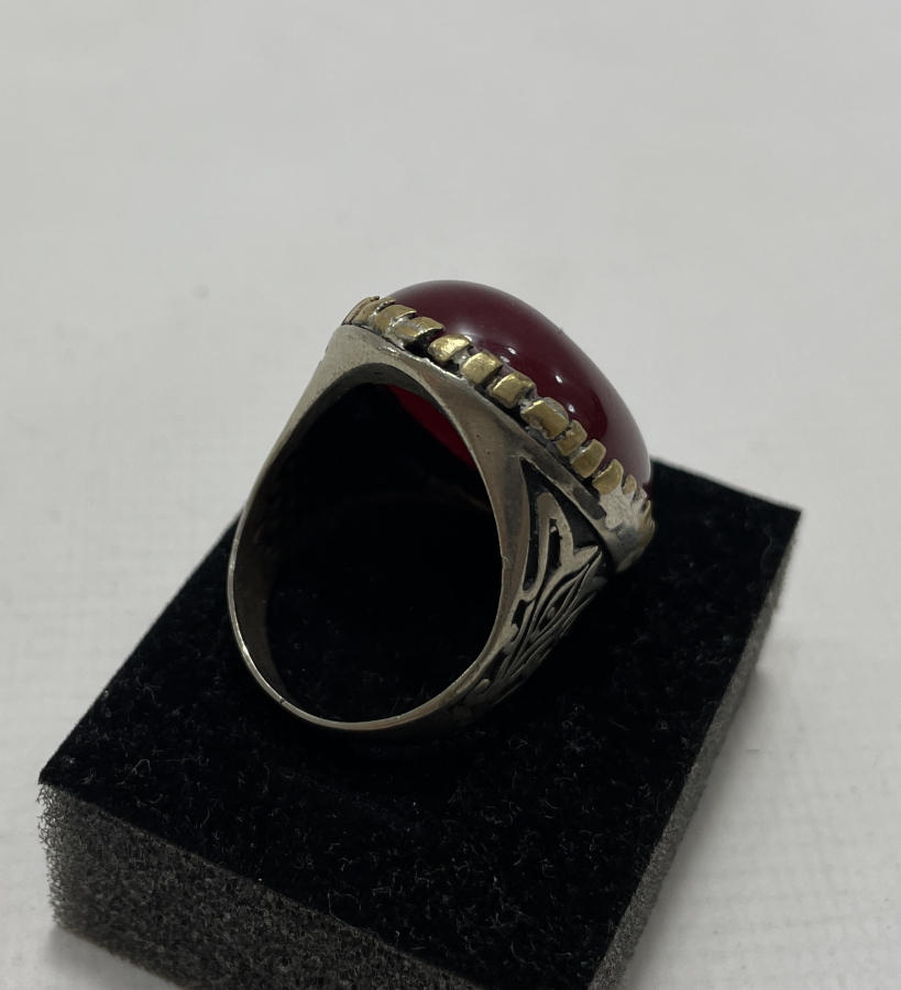 BÜYÜK BOY ÖZEL YAPIM GÜMÜŞ YÜZÜK