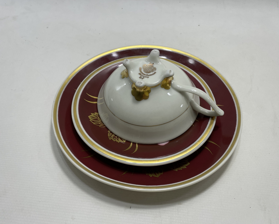 TAMAMI EL BOYAMA VE ALTIN VARAKLI ANTİKA TRİO