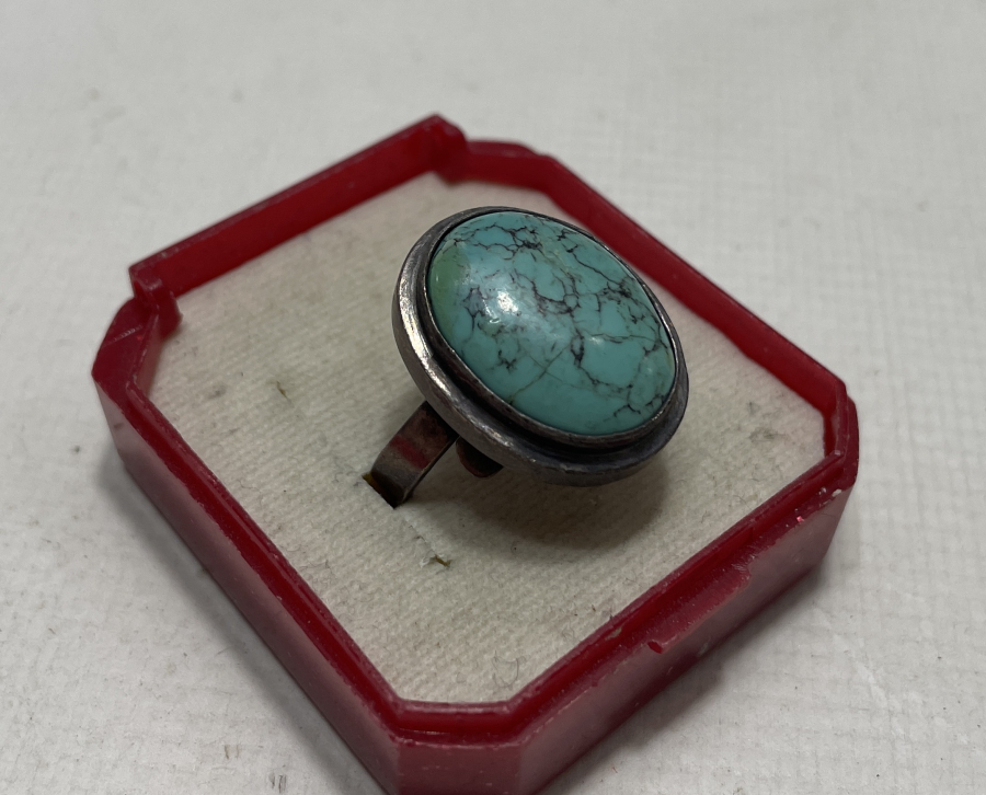 TURKUAZ TAŞLI GÜMÜŞ YÜZÜK