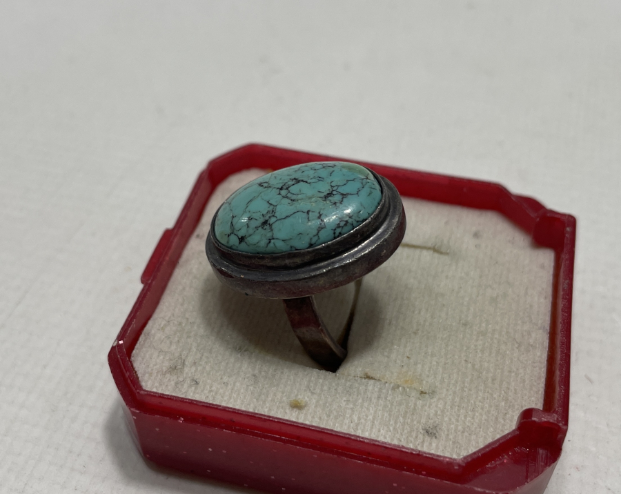 TURKUAZ TAŞLI GÜMÜŞ YÜZÜK