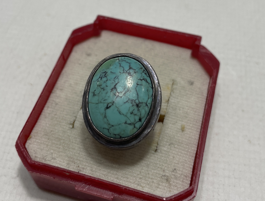 TURKUAZ TAŞLI GÜMÜŞ YÜZÜK