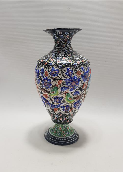 İRAN İSFAHAN İŞİ MİNELİ VAZO 