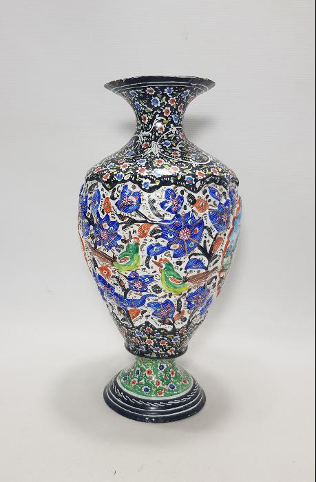 İRAN İSFAHAN İŞİ MİNELİ VAZO 