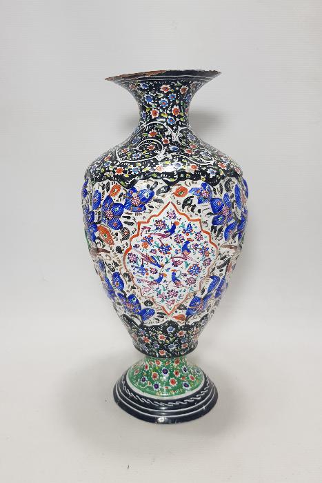 İRAN İSFAHAN İŞİ MİNELİ VAZO 