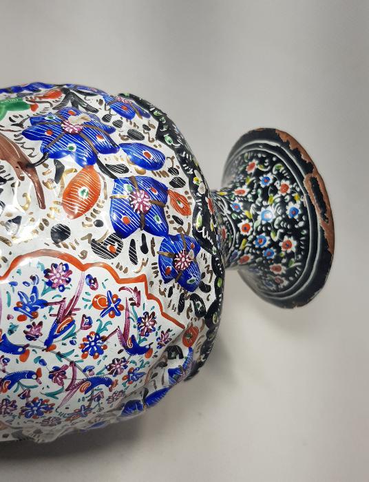 İRAN İSFAHAN İŞİ MİNELİ VAZO 