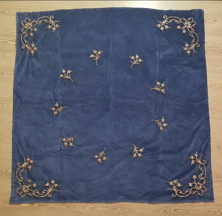 OSMANLI DÖNEMİ ALTIN SIRMA İŞÇİLİKLİ KADİFE GELİN BOHÇASI