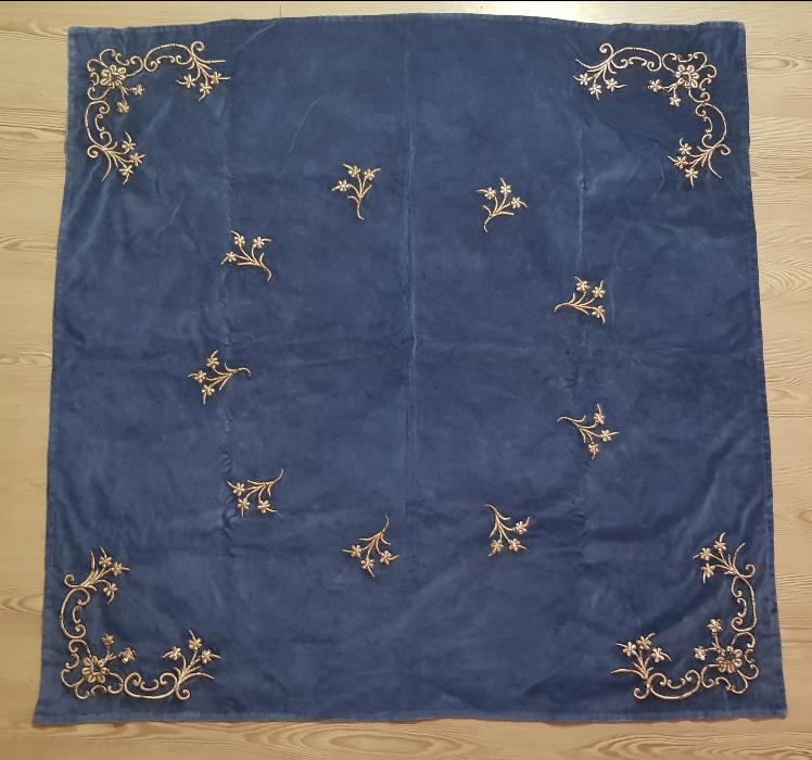 OSMANLI DÖNEMİ ALTIN SIRMA İŞÇİLİKLİ KADİFE GELİN BOHÇASI