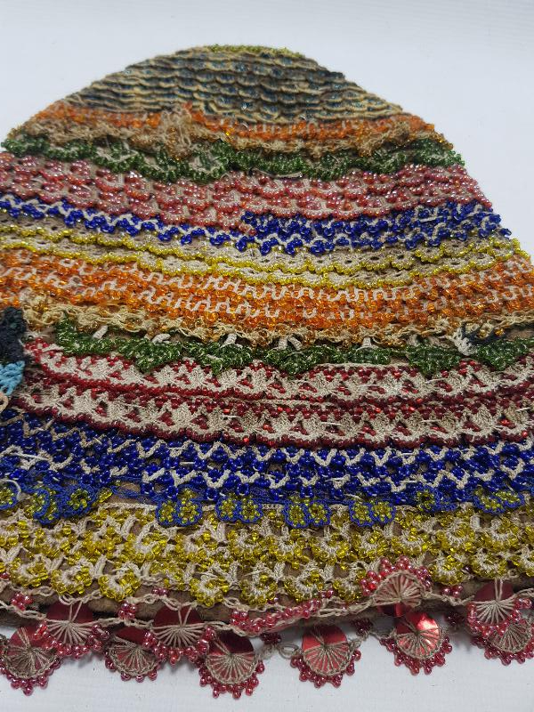 OSMANLI DÖNEMİ ÇOK NADİR BONCUK İŞLEME EFE FESİ 