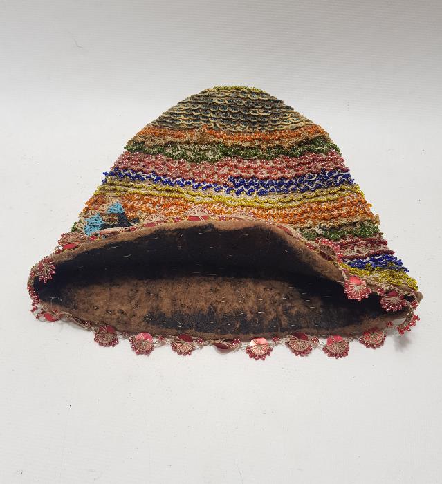 OSMANLI DÖNEMİ ÇOK NADİR BONCUK İŞLEME EFE FESİ 