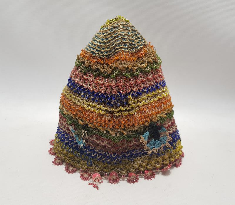 OSMANLI DÖNEMİ ÇOK NADİR BONCUK İŞLEME EFE FESİ 