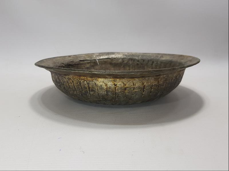 OSMANLI DÖNEMİ ERMENİCE YAZILI BAKIR TABAK 