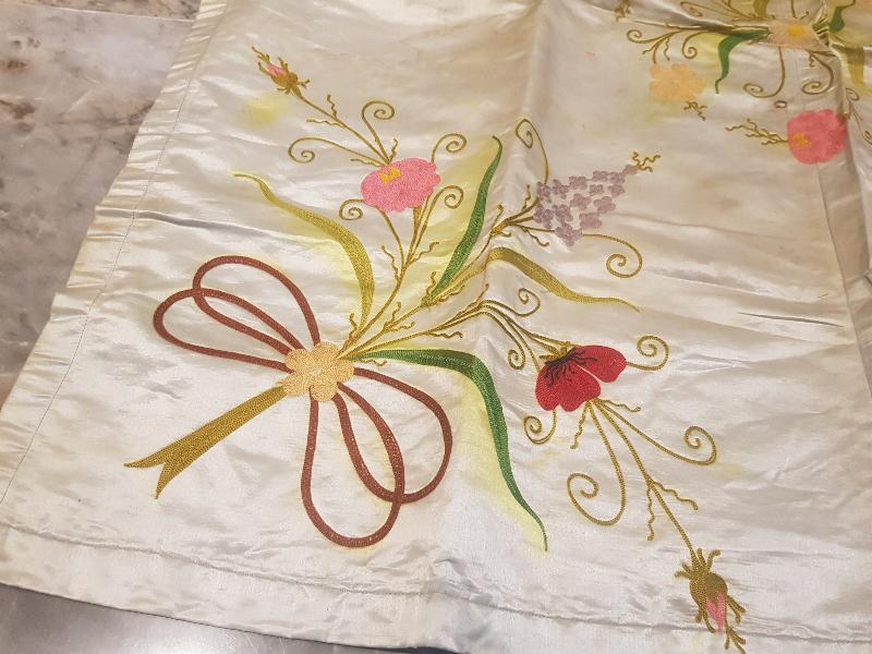 OSMANLI DÖNEMİ RUM İŞİ İPEK ATLAS GELİN BOHÇASI