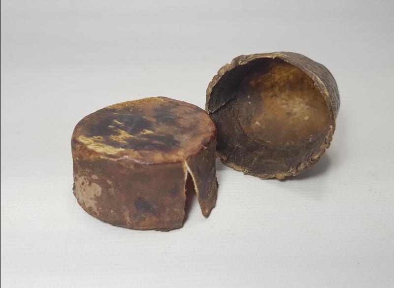 OSMANLI DÖNEMİ TEKKE İŞİ DERİ KUTU 