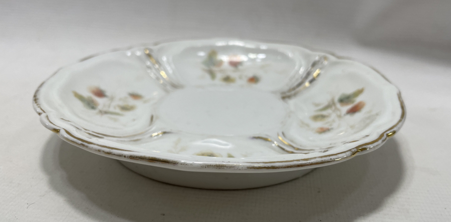 ARKASI OSMANLICA YAZILI ÇOK NADİR YILDIZ PORSELEN TABAK