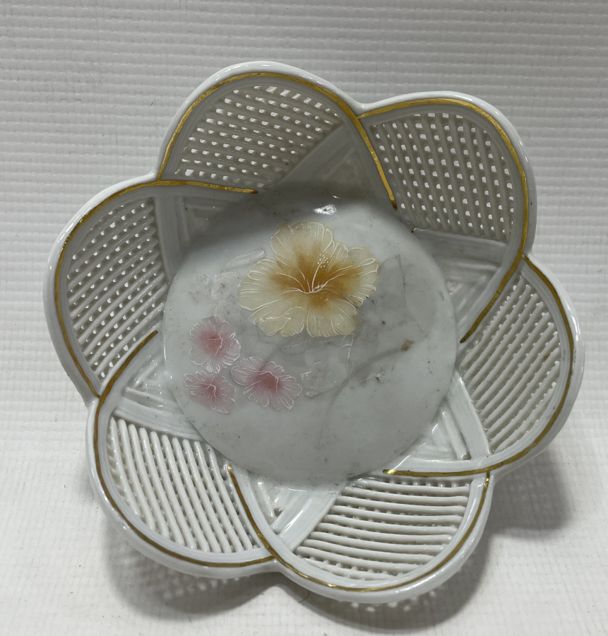 OSMANLI DÖNEMİ EL BOYAMA NADİR FORMDA İFTARİYELİK