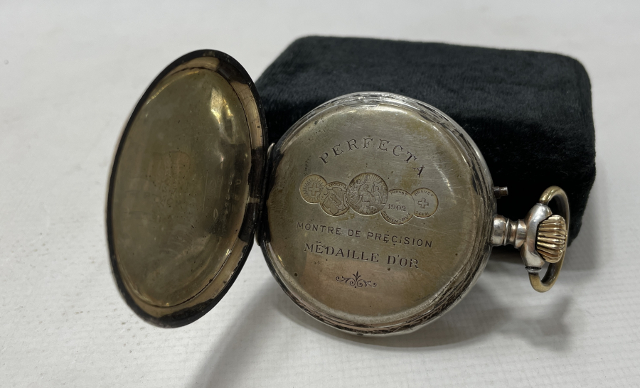 OSMANLI DÖNEMİ GÜMÜŞ KASA DOLAPLI CEP SAATİ