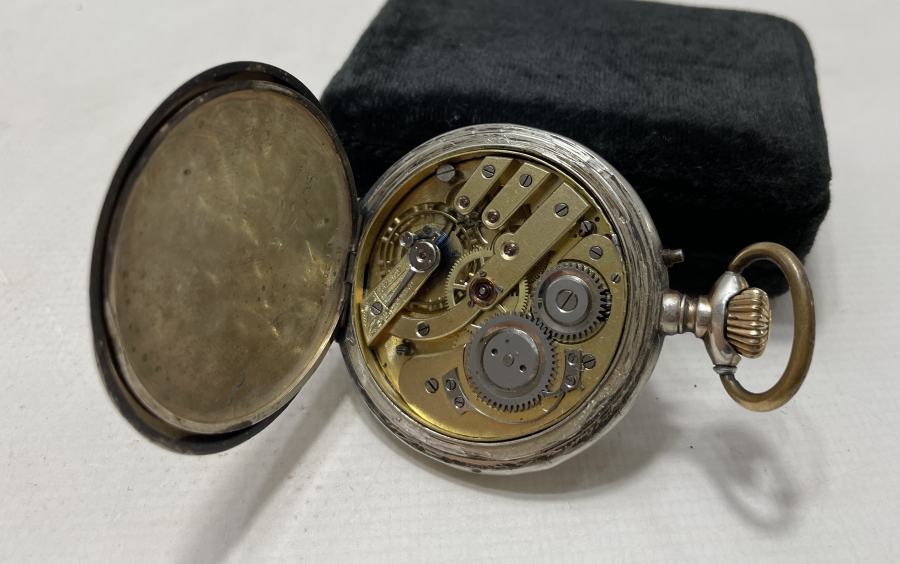 OSMANLI DÖNEMİ GÜMÜŞ KASA DOLAPLI CEP SAATİ