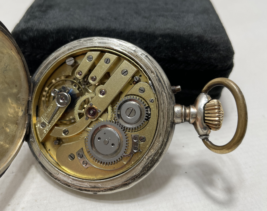 OSMANLI DÖNEMİ GÜMÜŞ KASA DOLAPLI CEP SAATİ