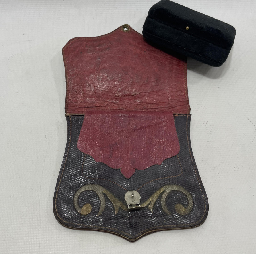 OSMANLI DÖNEMİ ÜZERİ TESLİM TAŞLI BEKTAŞİ İŞİ DERVİŞ ÇANTASI