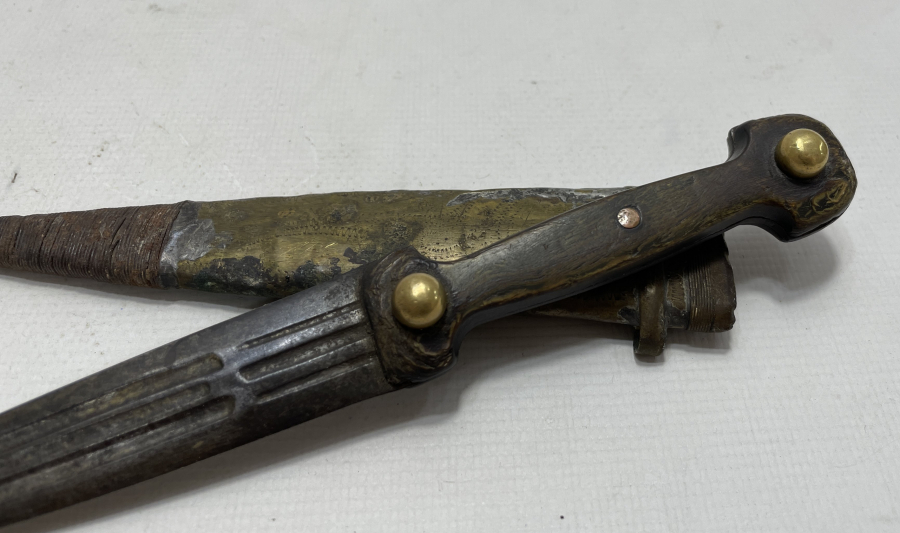 ÜZERİ YAZILI OSMANLI DÖNEMİ ÇERKES KAMASI