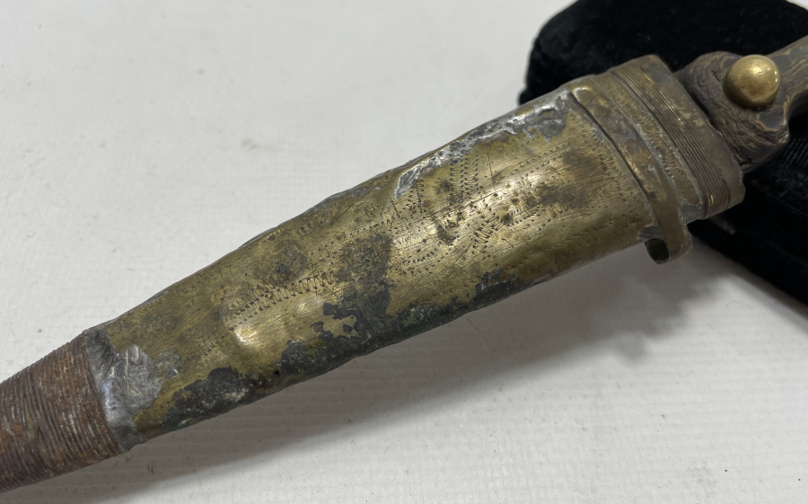 ÜZERİ YAZILI OSMANLI DÖNEMİ ÇERKES KAMASI