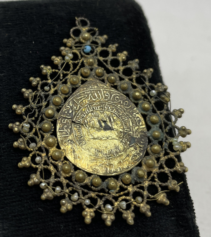 ORTA KISMI ALTINDAN MAMUL İNCİLİ OSMANLI ARMUDİ