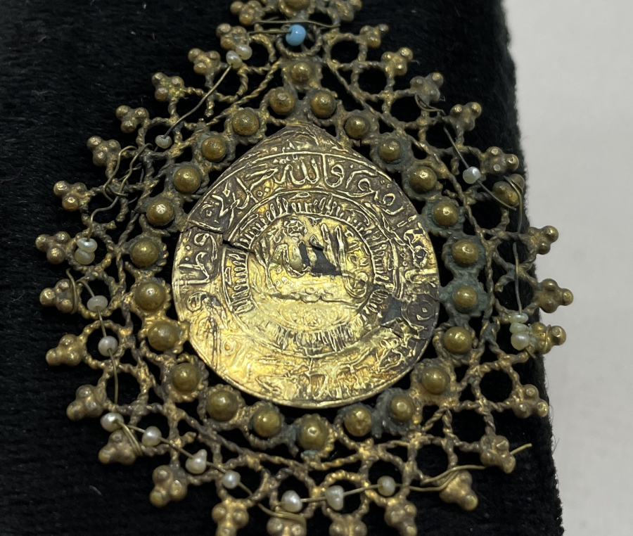 ORTA KISMI ALTINDAN MAMUL İNCİLİ OSMANLI ARMUDİ