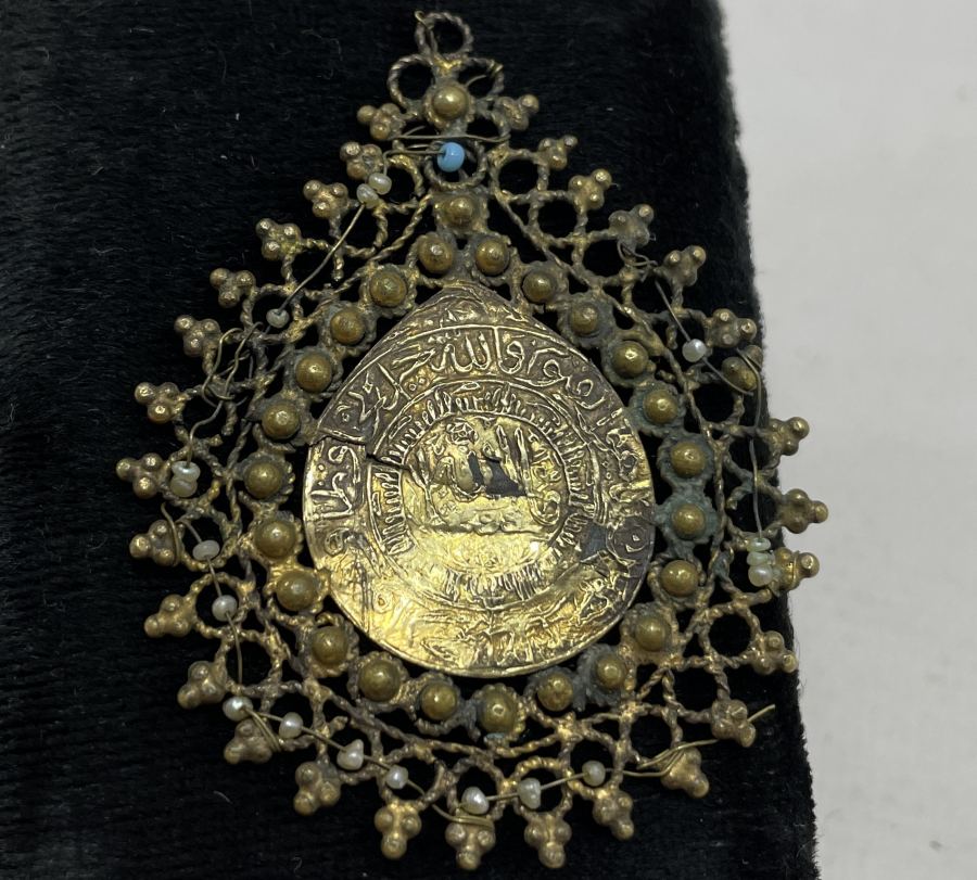 ORTA KISMI ALTINDAN MAMUL İNCİLİ OSMANLI ARMUDİ