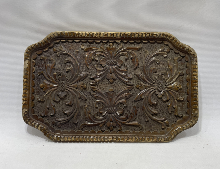 OSMANLI DÖNEMİ EL OYMA  KAHVE TEPSİSİ