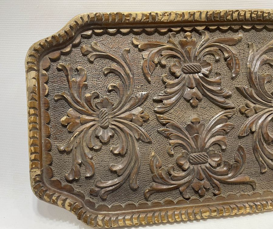 OSMANLI DÖNEMİ EL OYMA  KAHVE TEPSİSİ