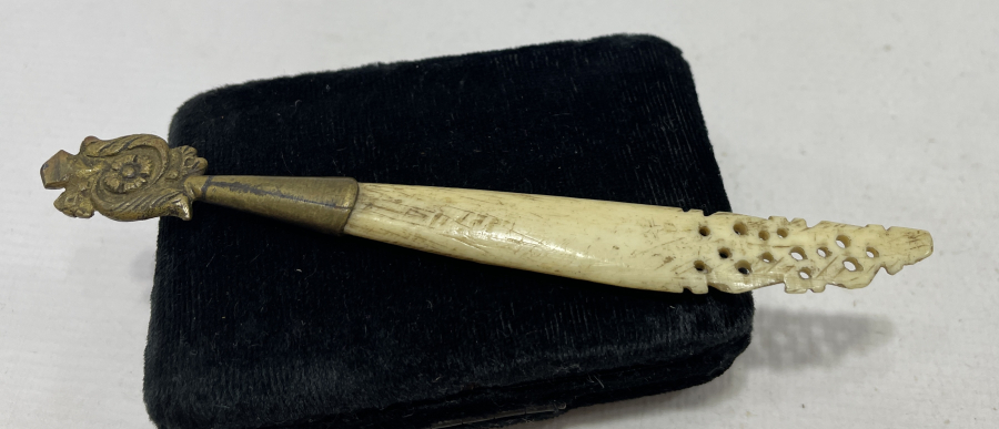 OSMANLI DÖNEMİ KEMİK SAPLI CAM KESME ALETİ