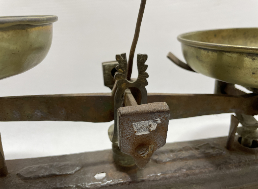 OSMANLI DÖNEMİ ÜZERİ OSMANLICA YAZILI ÇOK NADİR TERAZİ