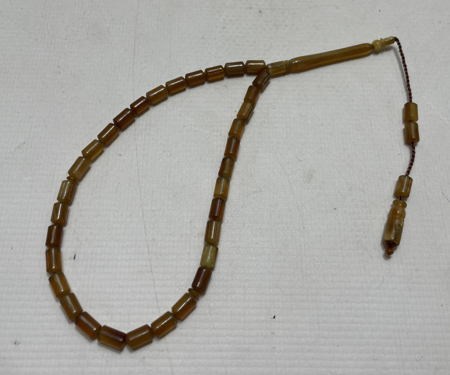 ÖZEL YAPIM ŞEFFAF BOYNUZ TESBİH