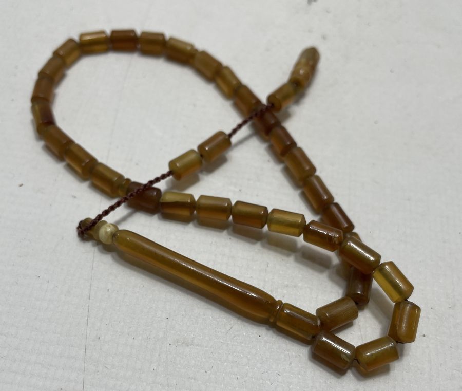 ÖZEL YAPIM ŞEFFAF BOYNUZ TESBİH