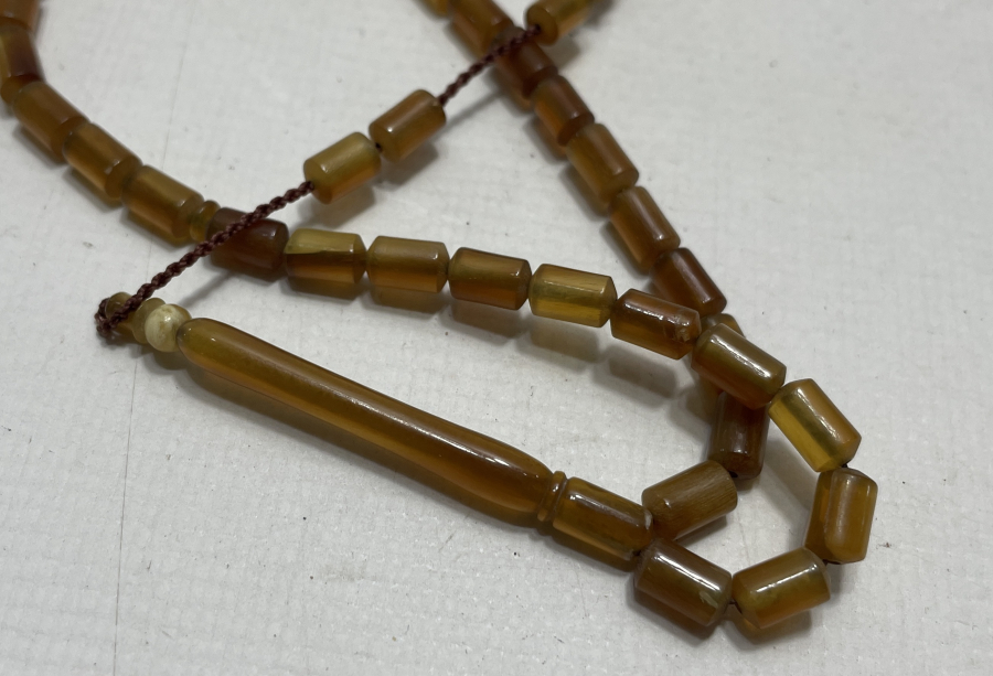 ÖZEL YAPIM ŞEFFAF BOYNUZ TESBİH