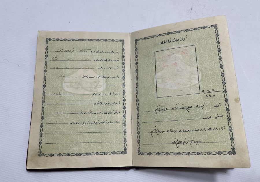 ÜZERİ OSMANLICA YAZILI ORJİNAL KABINDA EVLİLİK CÜZDANI