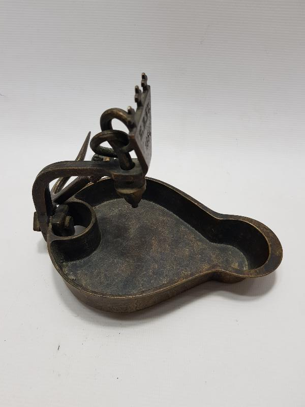 1864 TARİHLİ HIRİSTİYAN İŞİ BRONZ KANDİL 