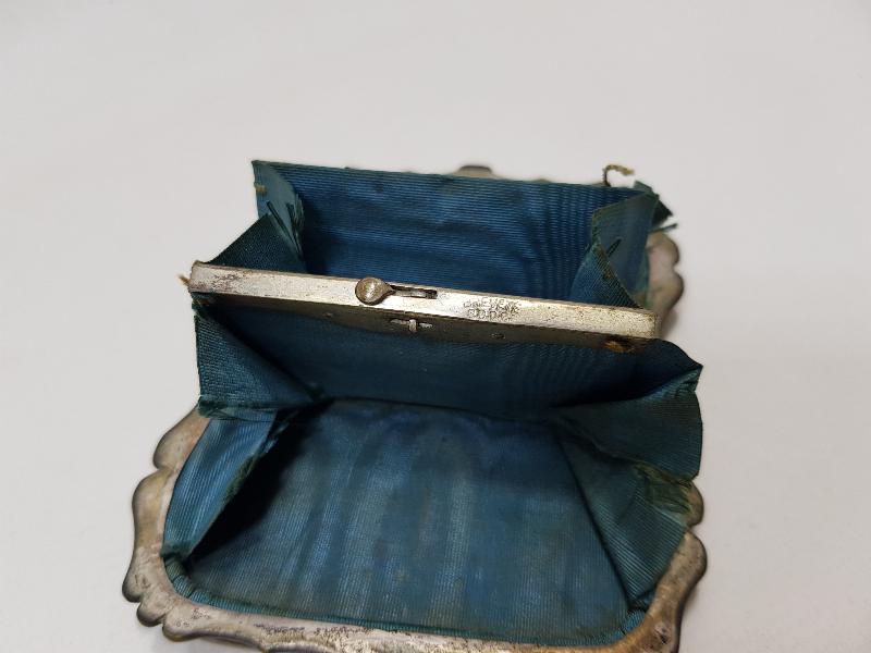 ART NOUVEAU GÜMÜŞ VE SEDEF İŞÇLİKLİ MİNİ CÜZDAN