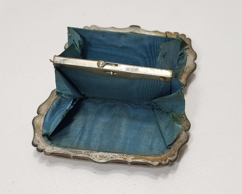 ART NOUVEAU GÜMÜŞ VE SEDEF İŞÇLİKLİ MİNİ CÜZDAN